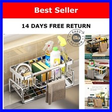 Sink Organizer Rack Sponge Holder Dishcloth Drainage Storage