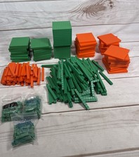 Lot Mixed Pieces Math Manipulatives Homeschool Blocks Base Ten Rods Flats Cube