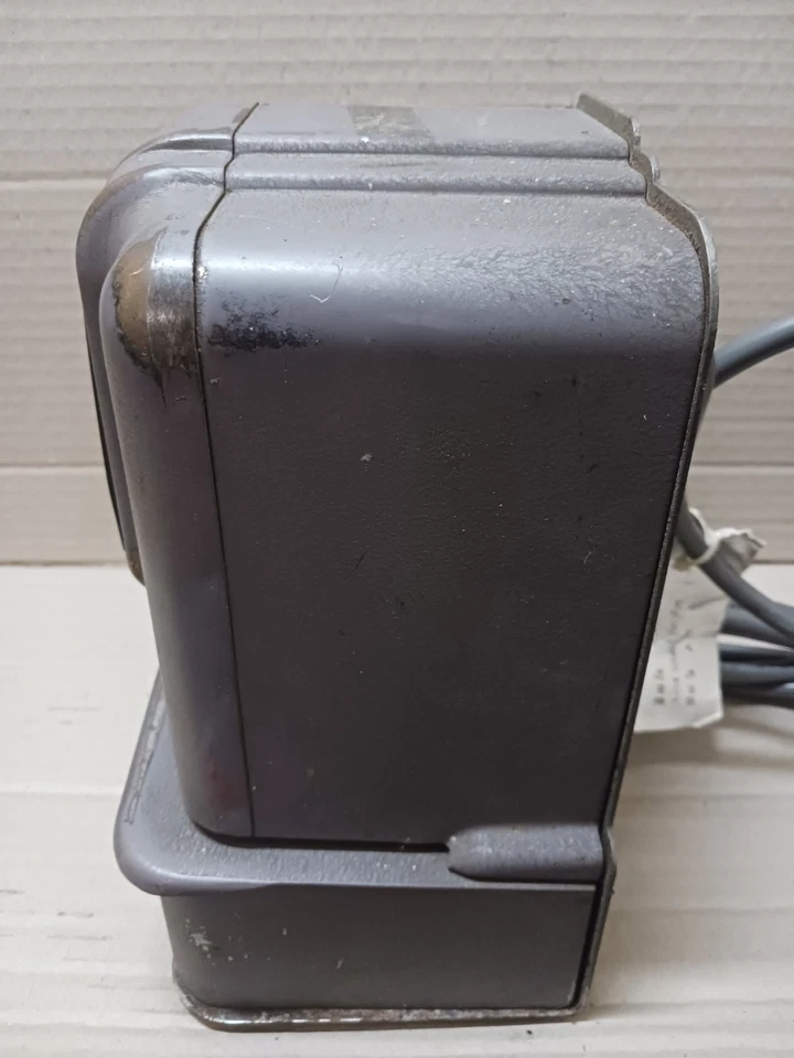 Vintage Original Simplex Time Clock Stamp Recorder 1940’s Works - Image 4 of 4