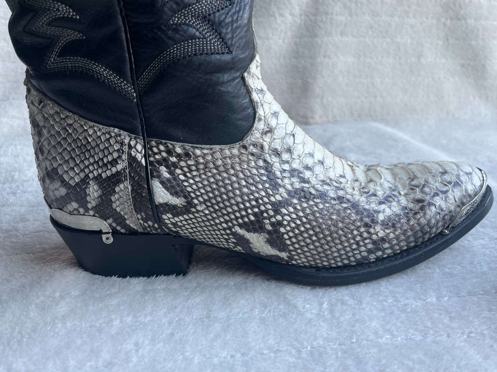 Stetson Snake skin leather Python Western Cowboy … - image 11