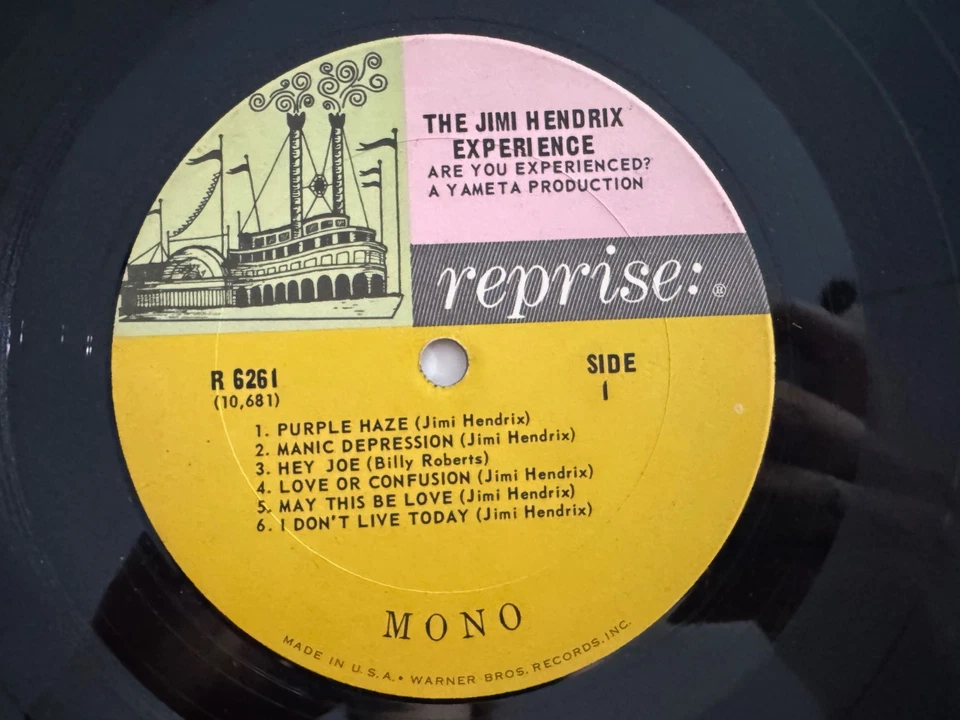 Пластинка долгоиграющая The Jimi Hendrix Experience "Are You Experience" - моно реприза R 6261 чистая - Изображение 3 из 4