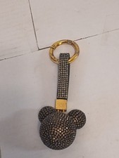 Rhinstone sparkle bling crystal car keychain purse backpack charm for women