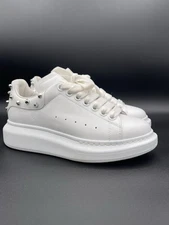 Alexander McQueen Sneaker Leath.s Rubb Larry  Size (5.5B)  read the description