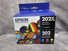 Genuine Epson 202XL Black 202 Tri-Color Ink Cartridges CMY New OEM Exp 1/2028