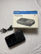 Sony TCM-818 Cassette Recorder Player Portable Tape Deck AC Tested