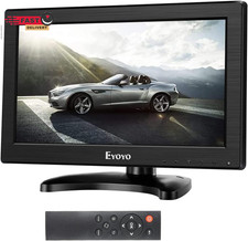 Eyoyo 12" Inch TFT LCD Monitor with AV HDMI BNC VGA Input 1366X768 Portable Mini