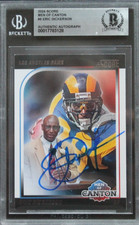 Eric Dickerson Rams SMU Autographed Signed 2024 Score MEN OF CANTON #6 Card BAS