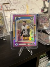 2024 Panini Donruss - Rated Rookie Troy Fautanu #360 Optic Preview Pink Prizm...