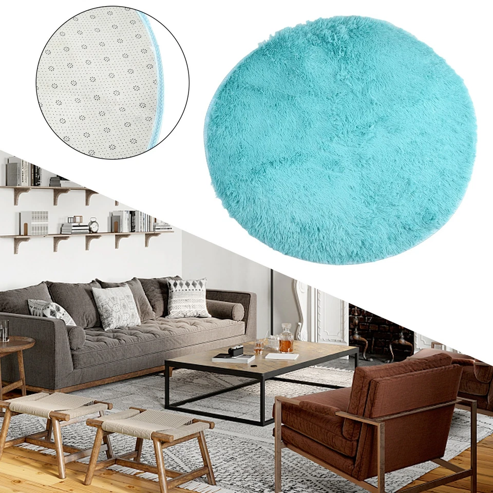 Antirutsch Shaggy Teppiche Superweiches Sparkle Plüsch Wohnzimmer Vorleger - Bild 3 von 4