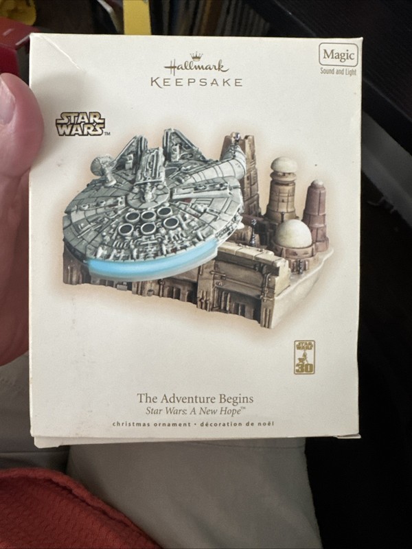 Star Wars Hallmark Keepsake Ornament 2007 The Adventure Begins Magic Light Sound