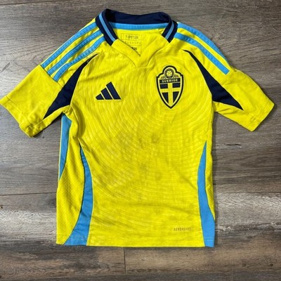 Adidas Sweden 2024 Home Jersey Kids Youth Size 7-8Y/128 Yellow