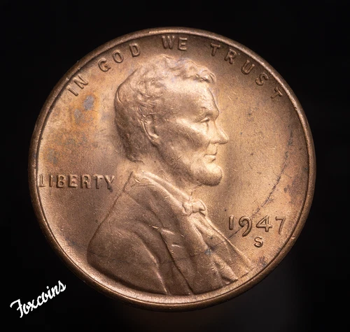 ✅  1947-S Lincoln Wheat Cent Penny - UNC