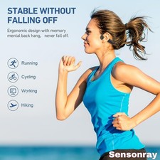 Bone Conduction Headphones Wireless Earphone Handsfree Mic GEDD