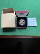 UK Elizabeth II £5 Silver Proof Crown 1996 Queens 70th Birthday