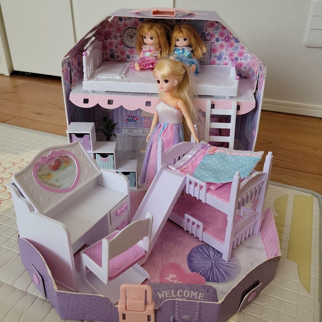 Princesa Licca-chan casa de muñecas y conjunto de disfraces Yum-Iro Make Hima...