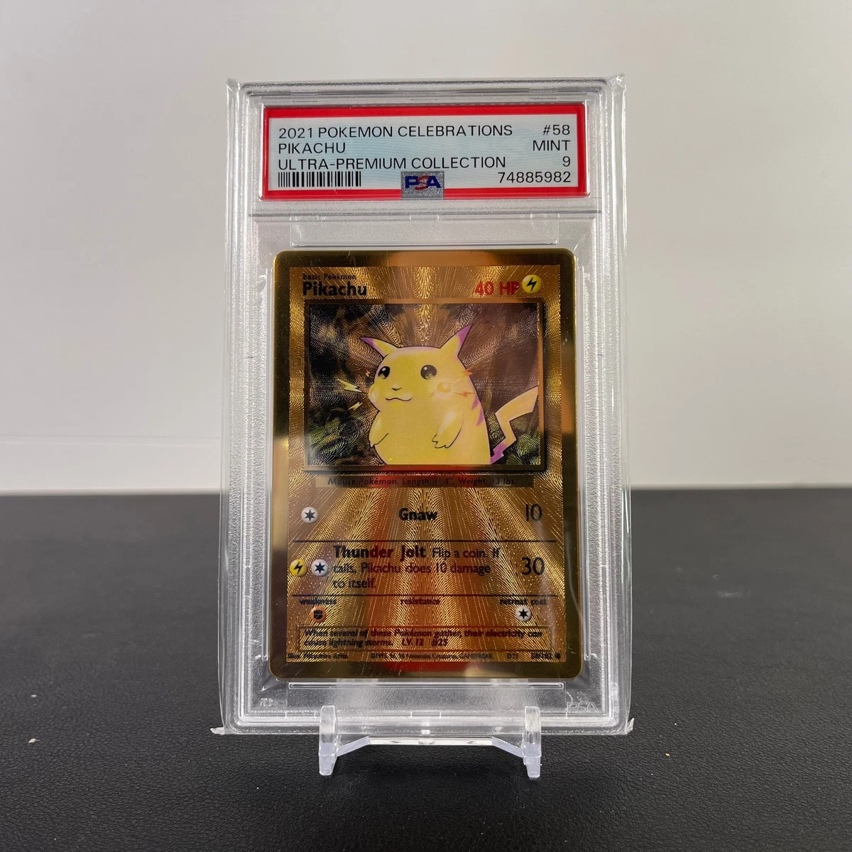 Pokémon TCG Grade 9 Collectible Individual Metal Card Games in