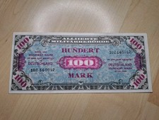 100 Mark Allied Military Authority Banknote Germany 1944 WW2 Occupation West