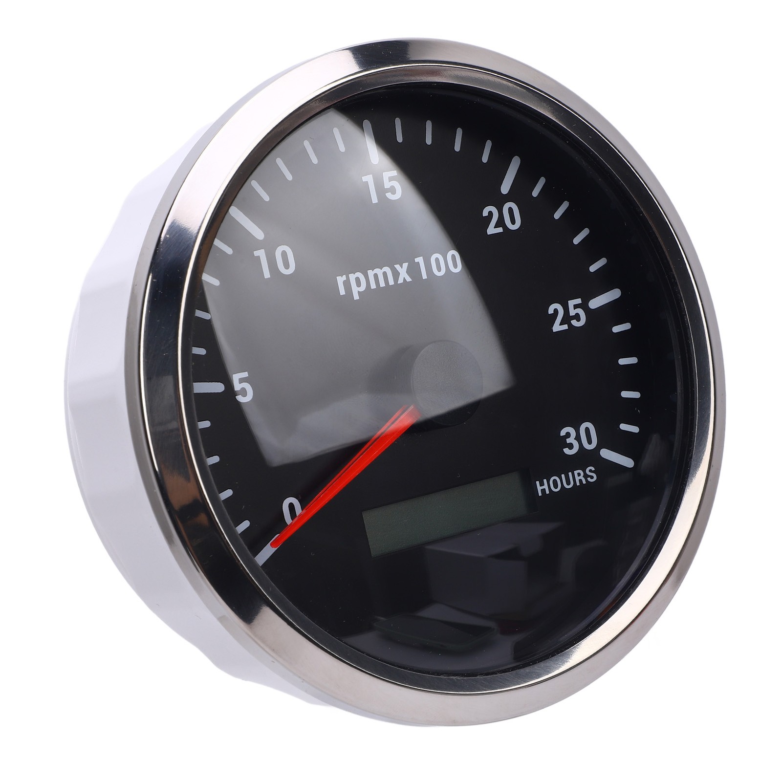 110mm 4-3/8in Tachometer 7 Color Backlight DC 9-32V 3000RPM Gauge With Hour Mete