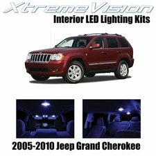XtremeVision Interior LED for Jeep Grand Cherokee 2005-2010 (9 PCS) Blue