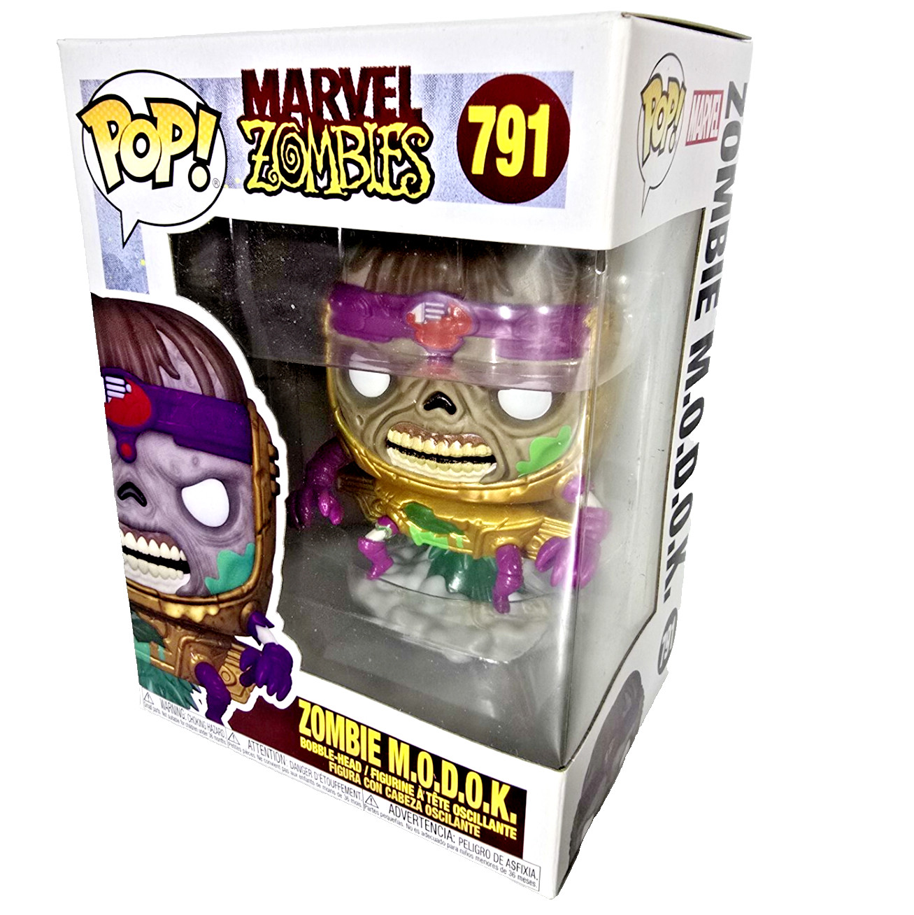 Funko Pop! Zombie M.o.d.o.k. 791 Marvel Zombies Bobble-Head Figure Modak Box