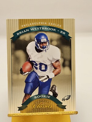 2002 Donruss Classics /1000 Brian Westbrook Rc #199 Philadelphia Eagles Legend 