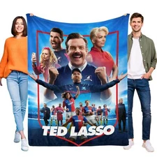 Ted Lasso Flannel Blanket Soft Bed Sofa Throw Blanket Birthday Gift