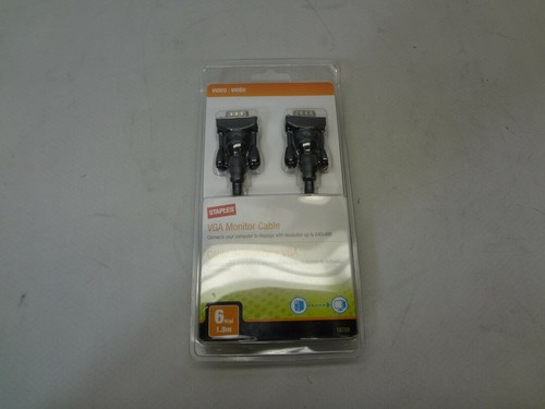 Staples 18759 6ft VGA Monitor Cable 