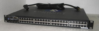 Lot of 2 Brocade Foundry FastIron FWS648G Gigabit Switch 48 GbE Ports & 4 x SFP