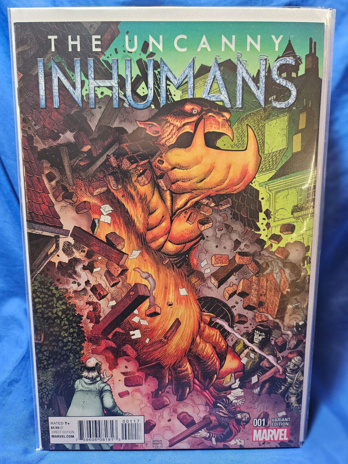 Uncanny Inhumans #1 Marvel Comics 2015 VF/NM Arthur Adams Kirby Monster Variant