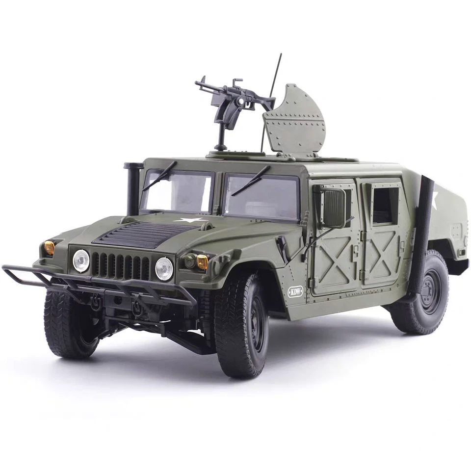 1:18 Diecast Alloy Hummer Model Toys Car Hummer H1 Military SUV Tactical VehicsF - Image 3 of 4