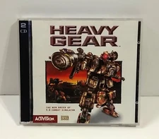 Heavy Gear 2-Disc Activision Win 95 Combat Sim (PC, 1997) Game, Case, & Manual