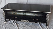 Königlich antike TV-Kommode Anrichte Barock Louise Seize Rokoko Sideboard 125cm