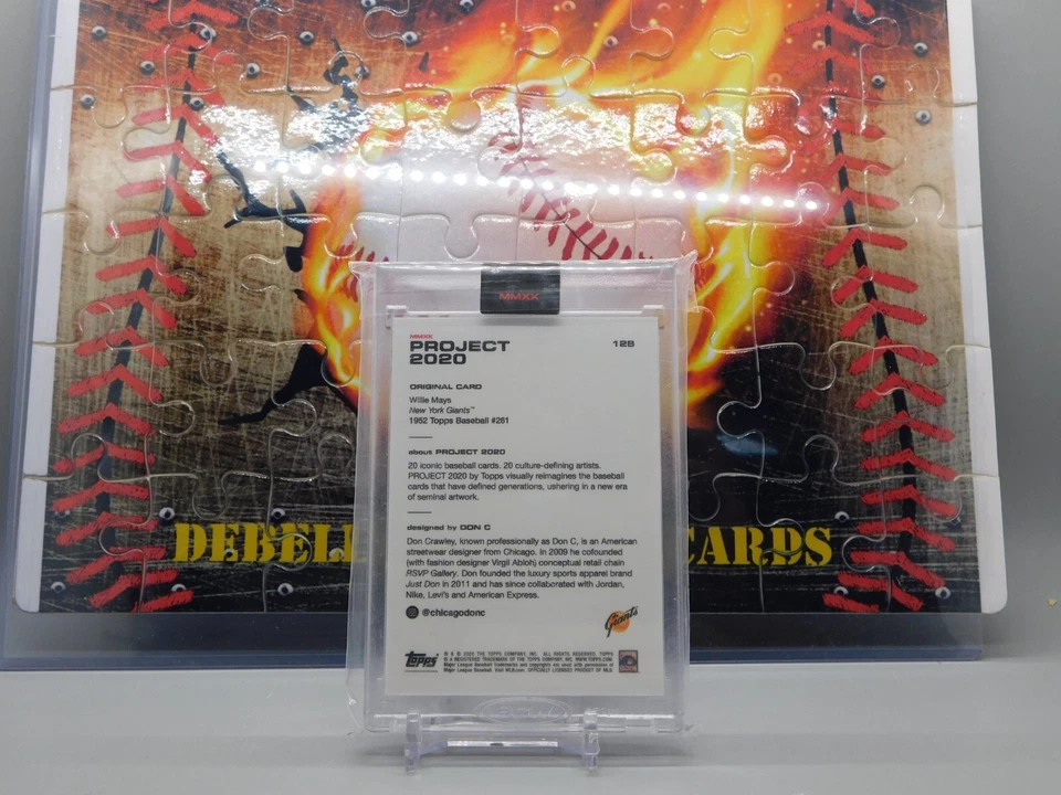 Topps PROJECT 2020 Card #128 - 1952 Willie Mays by Don C - Image 2 of 2