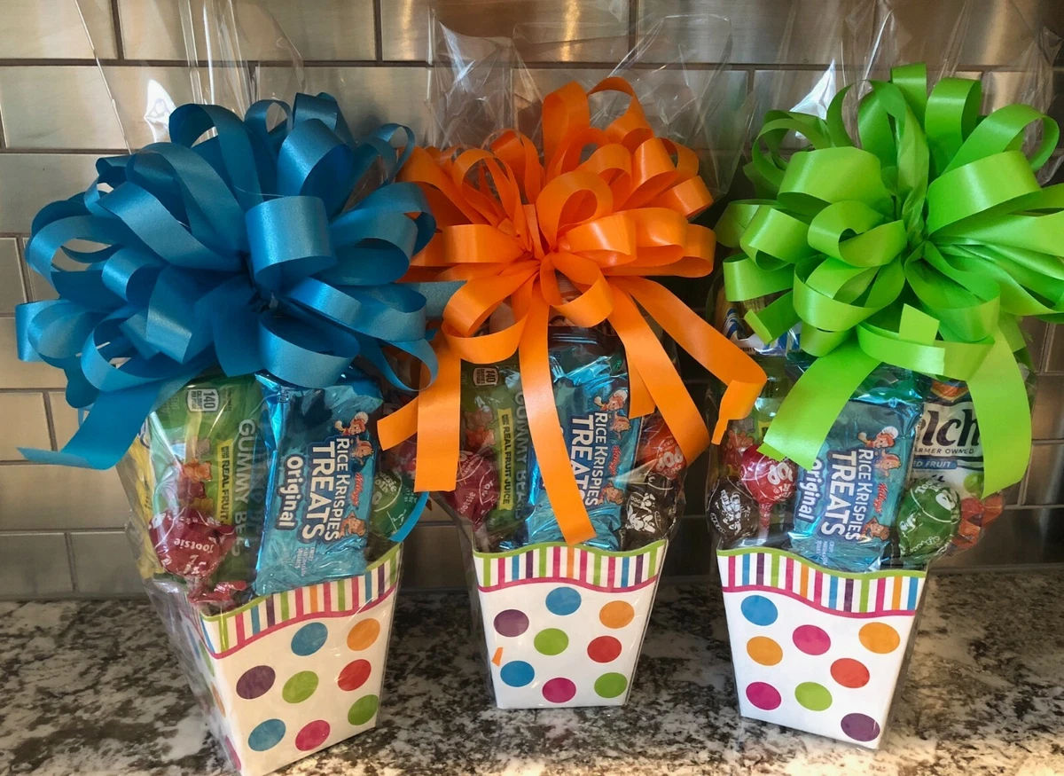 Kids Easter Gift Basket / Gift Box With Candy And Cookies Pick Color