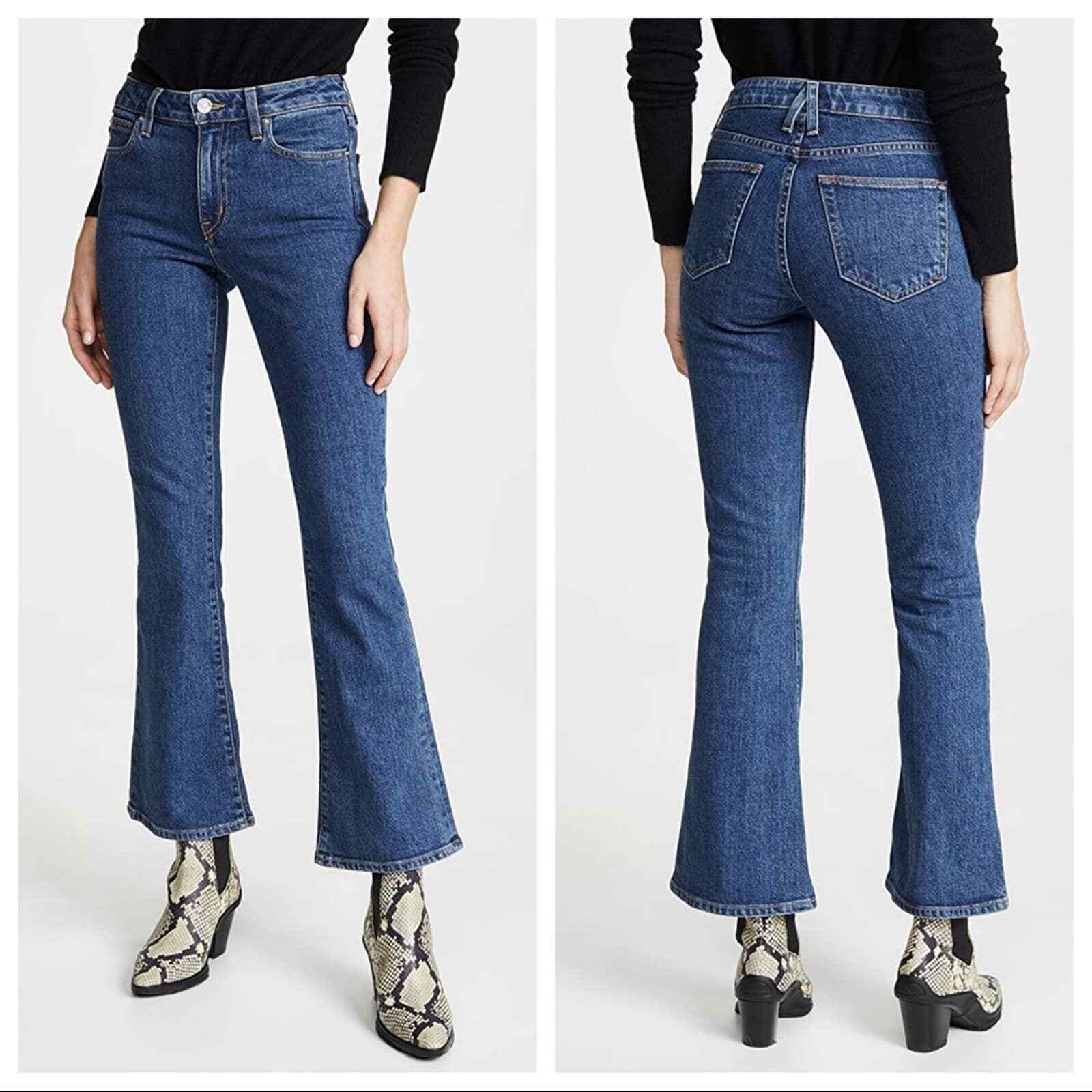 SLVRLAKE Crystal Kick Flare Jeans Western Hero 25 Gem