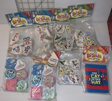 NEW Lot of DR. SEUSS 7 Packs With 6 Ea. 42 Total ERASERS Cat In The Hat Notebook