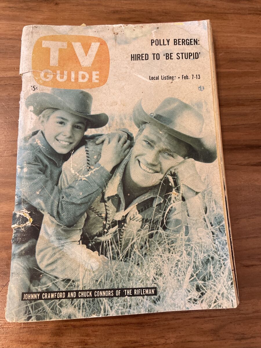 TV Guide Vintage Feb 7-13 1959 The Rifleman Johnny Crawford Fair