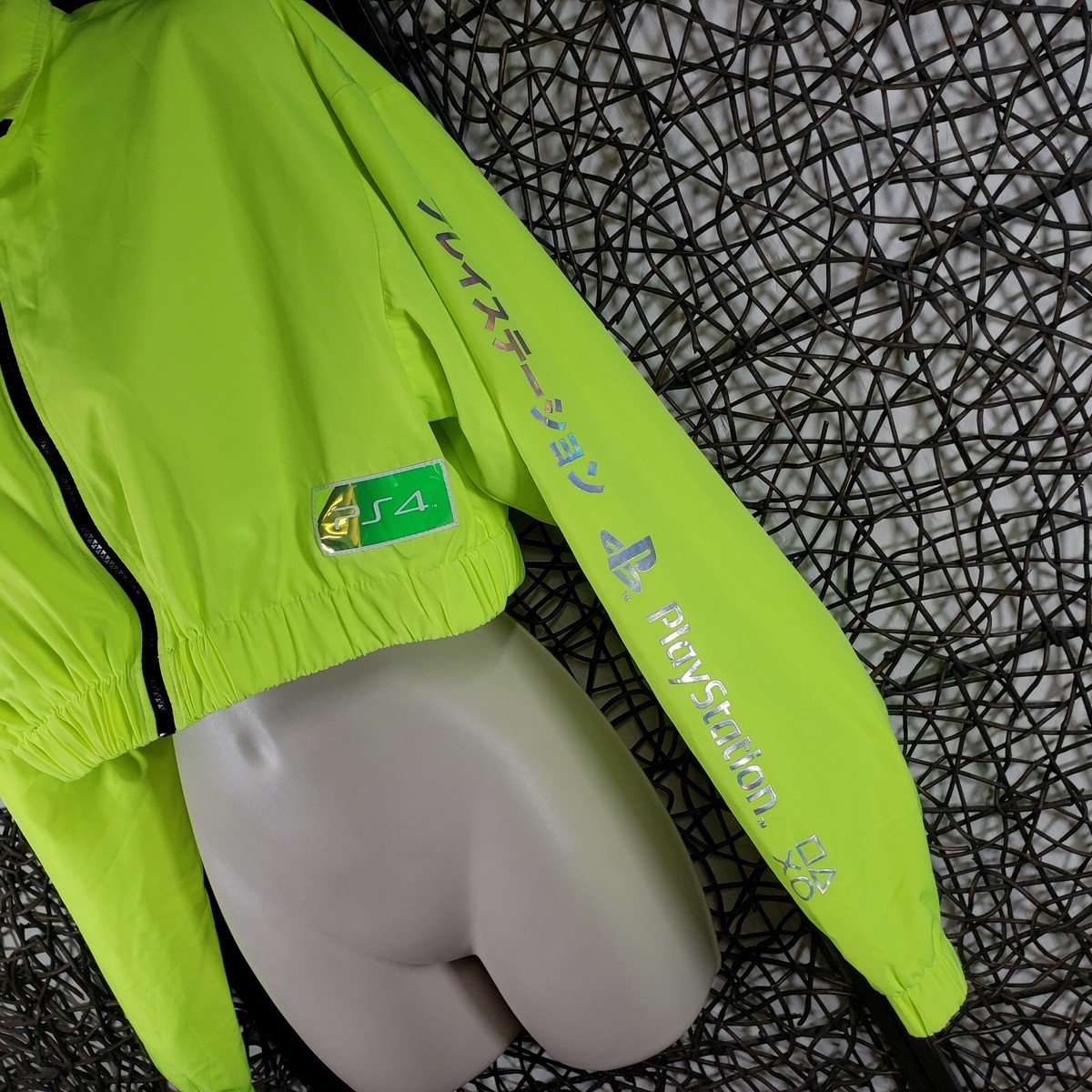 FOREVER 21 PLAYSTATION WOMENS FULL ZIP CROP BOLERO TOP JACKET