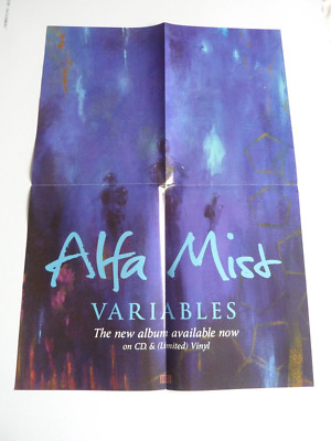 ALFA MIST VARIABLES  DOUBLE SIDED ORIGINAL  PROMOTIONAL POSTER NEW FOLDED