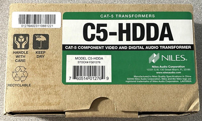Niles ~ CAT-5 Component Video & Digital Audio Transformer C5-HDDA ~ Open Box ~ 