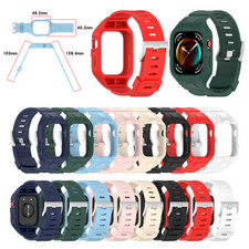 One-piece TPU Watch Band Strap Watch Protective Cover Case For Huawei Watch Fit3