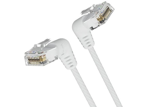 CAT6a RJ45 Right Angle Ethernet Cable Network LAN Patch Lead Fast Speed 50 cm