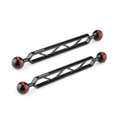 Double 1” Ball Arm 2PC 8” Underwater Arm Ball Head for Strobe/Video Light/Diving