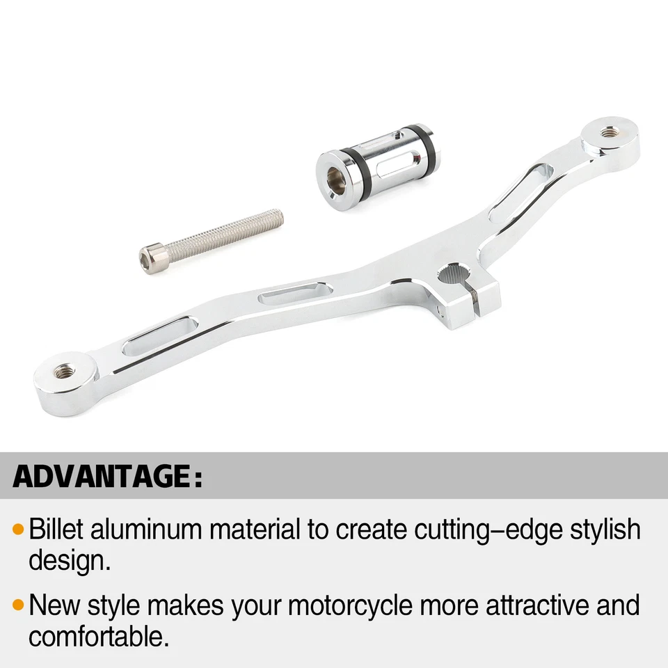 Mid-Control Heel Toe Shift Lever Pegs For Harley Dyna Glide Fat Bob Street Bob - Imagem 3 de 4