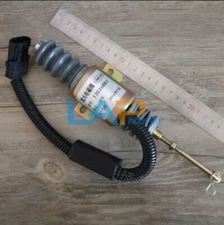 1PCS NEW FOR Loader Diesel Fuel Shut Off Stop Solenoid Valve 13026882 12V 24V