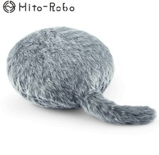 Qoobo cute therapy robot Cushion-type w/ moving cat tail for healing AC100V gray
