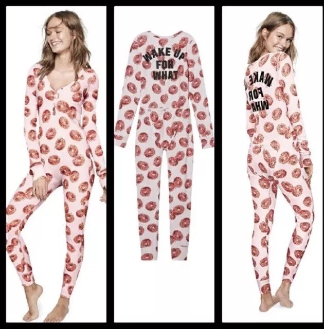 Victoria secret pink onesie with back flap sale