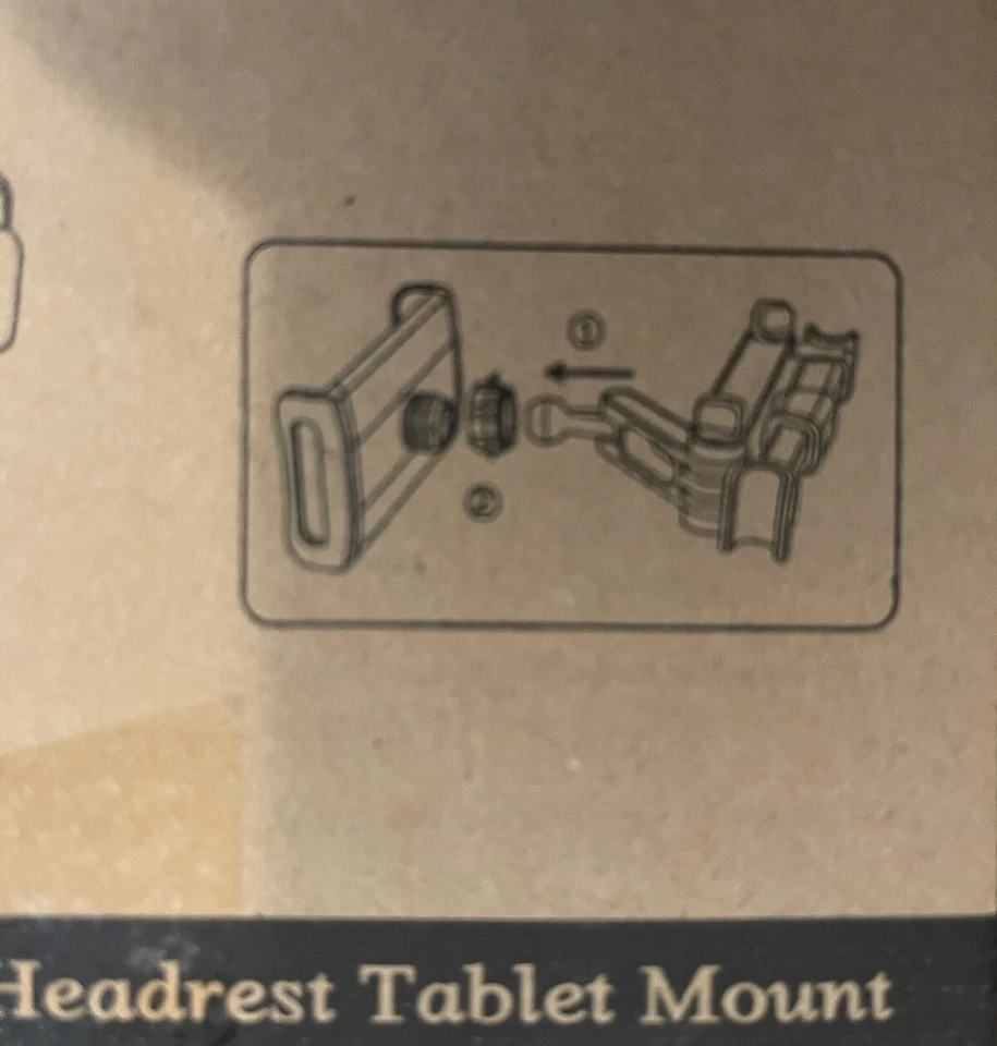 Soporte giratorio para teléfono tableta con reposacabezas de coche 360° para 4,7-10,5" Foto 3 de 4