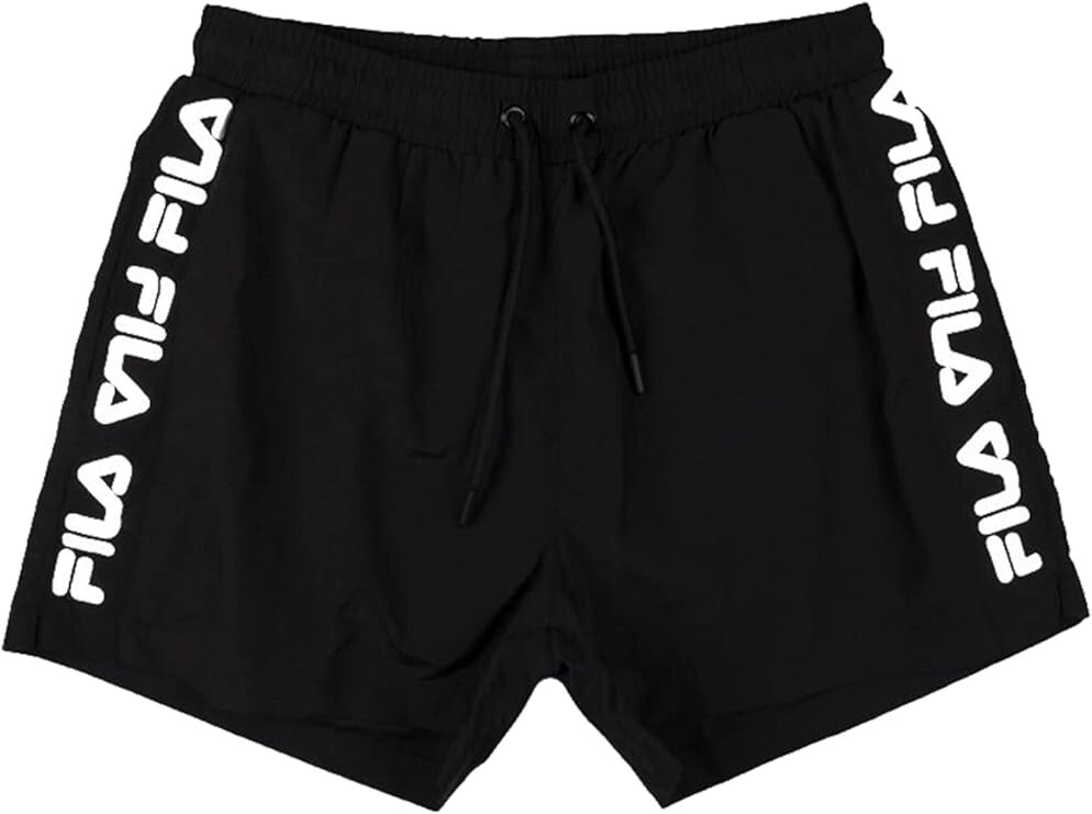 Pantaloncini da bagno da uomo Fila neri taglia XL