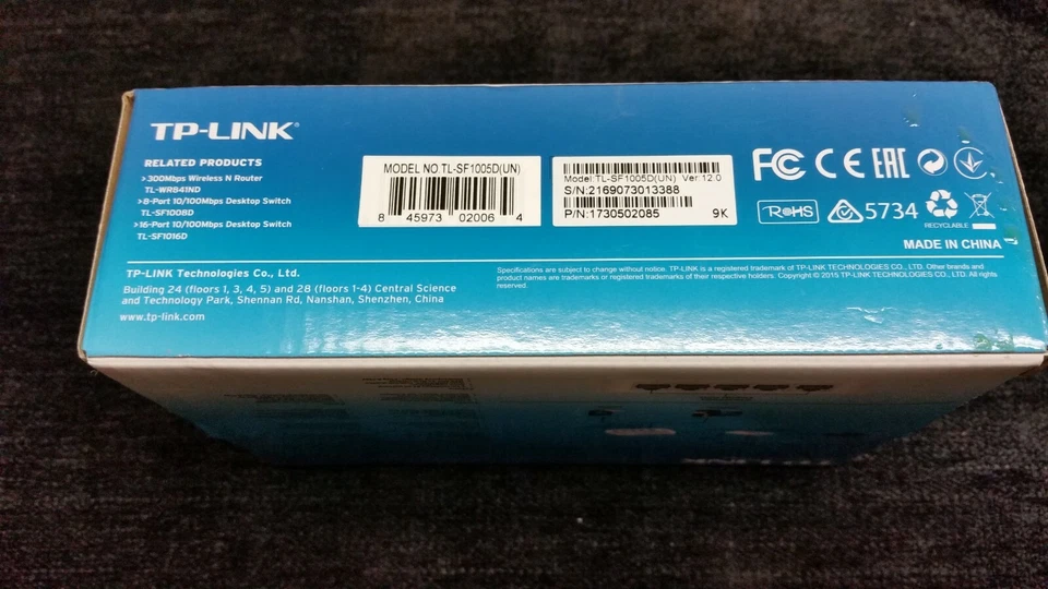 TP-LINK TL-SF1005D 5-Port 10/100 Mbps Unmanaged Desktop Switch 1757 - Image 2 of 4